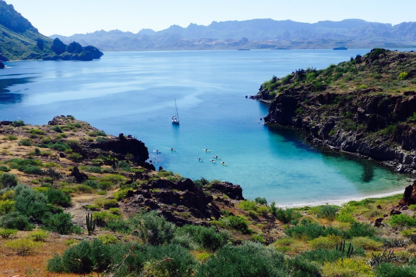 Vista del Golfo de California frente a Loreto
