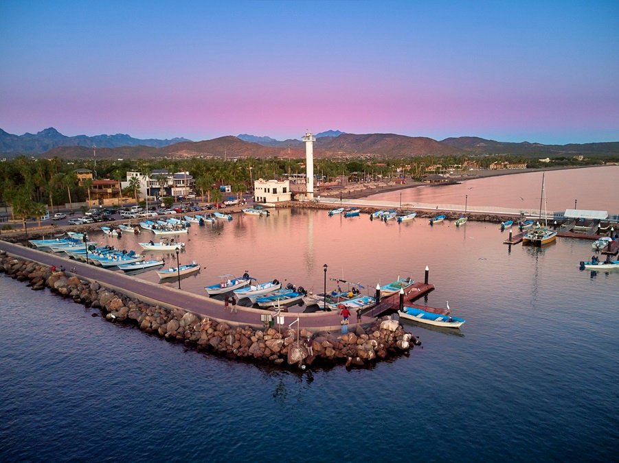Paisaje de Bahía de Loreto en Baja California Sur